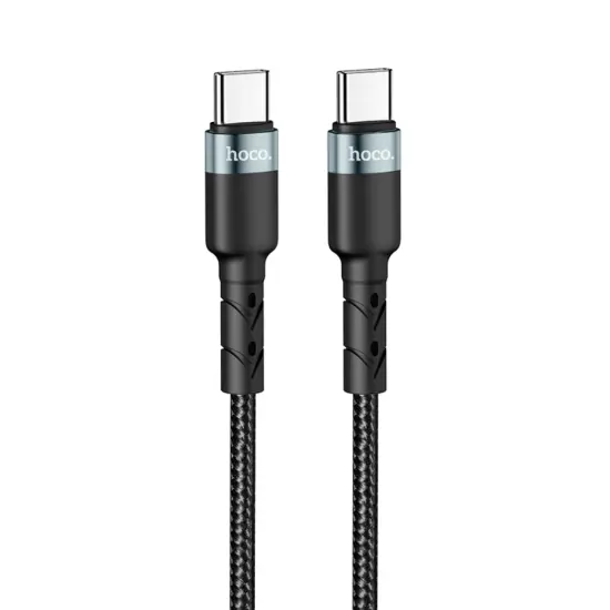 Charging Cable Hoco. SU99 Max USB-C to USB-C Fast Charging 60W Braided Black 1m