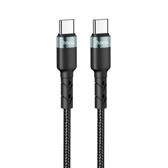 Charging Cable Hoco. SU99 Max USB-C to USB-C Fast Charging 60W Braided Black 2m