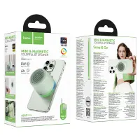 Wireless Speaker Hoco HC49 Shine Mini Magnetic TWS Hi-Fi Audio v6.0 700mAh 8W up to 4 Hours Play Time and Colourfull Lighting Green