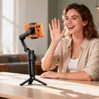 Gimbal Holder Hoco K91 for Devices 4.5"-7" 1800mAh 3-Axis Support Remote Control Extendable and Face Tracking