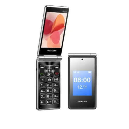 Maxcom MM835 4G (Dual Sim) 3.5"+3,24" with Camera, Flashlight, Radio and Emergency Button Black