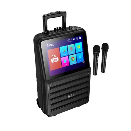 Wireless Speaker Hoco DS70 Spacious v5.0 60W 7200 mAh USB AUX TF Card with 2 Mics 14.1" Touchscreen and Android 12