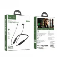Bluetooth Hands Free Hoco DM50 Neckband Lightweight v5.3 Long Battery Life 500mAh 80Hrs Playback Time Black