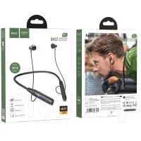 Bluetooth Hands Free Hoco. DM37 Sky Neckband Magnetic v5.3 380mAh 40Hrs Playback Time LED Battery Display Black
