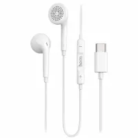 Hands Free Hoco. DM51 Fringe Stereo USB-C with Microphone 1.2m White Compatible with All USB-C Devices