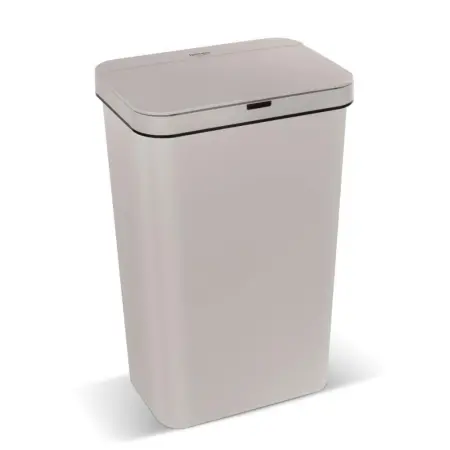 Plastic Waste Bin with Photocell 50lt SENSOR Lamart LT8109 Cream