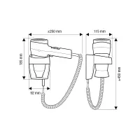 Wall Mounted Hair Dryer Valera Action Super Plus 1200W with 2 Airflow and 3 Temperature Options Black