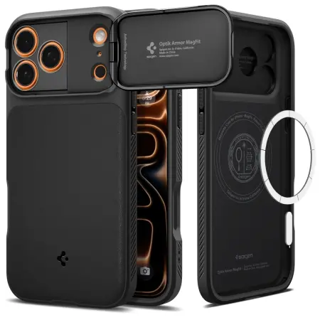 Case Spigen Optik Armor Magsafe for Apple iPhone 17 Pro Max Black