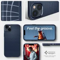 Case Spigen Liquid Air for Apple iPhone 14 Plus iPhone 15 Plus Navy Blue
