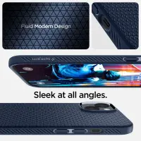 Case Spigen Liquid Air for Apple iPhone 14 Plus iPhone 15 Plus Navy Blue