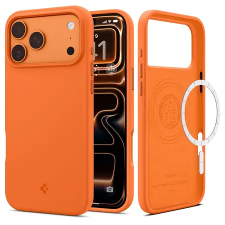 Case Spigen Silicone Fit Magsafe for Apple iPhone 17 Pro Cosmic Orange