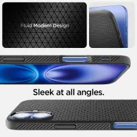 Case Spigen Liquid Air for Apple iPhone 16 Matte Black
