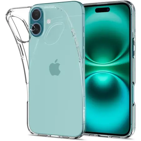 Case Spigen Liquid Crystal  for Apple iPhone 16 Crystal Clear
