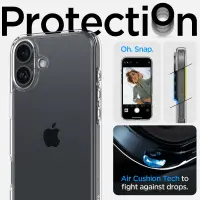 Case Spigen Ultra Hybrid for Apple iPhone 16 Crystal Clear