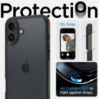 Case Spigen Ultra Hybrid for Apple iPhone 16 Matte Black