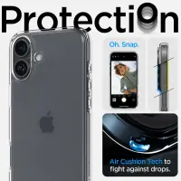Case Spigen Ultra Hybrid for Apple iPhone 16 Frost Clear