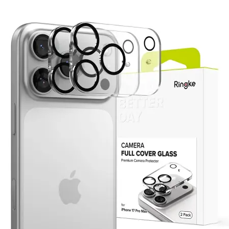 Camera Film Ringke Full Cover for Apple iPhone 17 Pro Max Black 2 pack