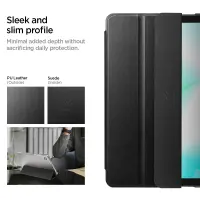 Case Spigen Smart Fold Samsung X110 X115 Galaxy Tab A9 X130 X133 X135 Galaxy Tab A11 Matte Black