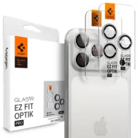 Camera Protector Spigen Optik Pro Ez Fit Glass for Apple iPhone 14 Pro 14 Pro Max 15 Pro 15 Pro Max 16 Pro 16 Pro Max 17 Pro 17 Pro Max Silver 2 pack