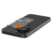 Camera Protector Spigen Optik Pro Ez Fit Glass for Apple iPhone 16 Pro 16 Pro Max 17 Pro 17 Pro Max Black 2 pack