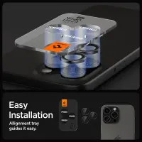 Camera Protector Spigen Optik Pro Ez Fit Glass for Apple iPhone 16 Pro 16 Pro Max 17 Pro 17 Pro Max Black 2 pack