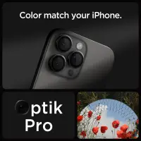 Camera Protector Spigen Optik Pro Ez Fit Glass for Apple iPhone 16 Pro 16 Pro Max 17 Pro 17 Pro Max Black 2 pack