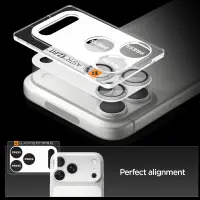 Camera Film Spigen Optik Pro XL Glass Ez Fit  for Apple iPhone 17 Pro Silver