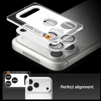 Camera Film Spigen Optik Pro XL Glass Ez Fit  for Apple iPhone 17 Pro Max Silver