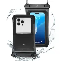 Waterproof Bag Spigen A611P IPX8 Floating Universal Dimensions 13.3cm x 22.5cm 2 pack Matte Black