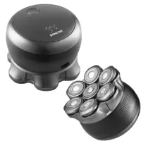 Rechargeable Head Shaver Sencor SMS 0800BK 1200mAh 5W with 7 Shaving Heads 2 Speed Options and 120min Operating Time Black