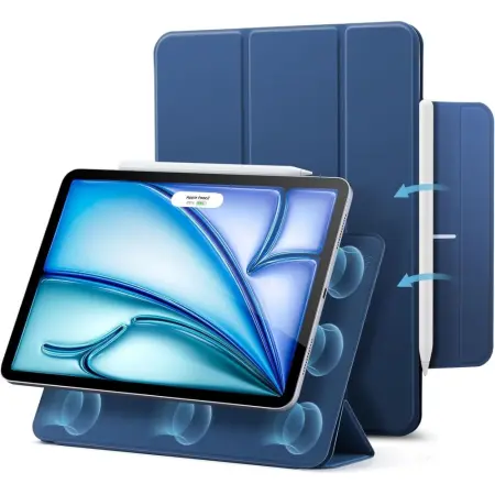 Case Esr Rebount Magnetic for Apple iPad Air 4 (2020) Air 5 (2022) 10.9''  iPad Air 6 (2024) Air 7 (2025) Air 8 (2026) 11''  Navy Blue