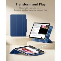 Case Esr Rebount Magnetic for Apple iPad Air 4 (2020) Air 5 (2022) 10.9''  iPad Air 6 (2024) Air 7 (2025) Air 8 (2026) 11''  Navy Blue