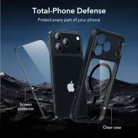 Case Esr Classic Hybrid Magsafe with Tempered glass for Apple iPhone 17 Pro Clear Black