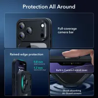 Case Esr Classic Hybrid Magsafe with Tempered glass for Apple iPhone 17 Pro Clear Black