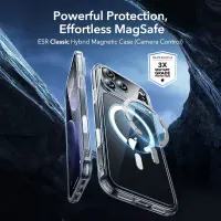 Case Esr Classic Hybrid Magsafe with Tempered glass for Apple iPhone 17 Pro Max Clear