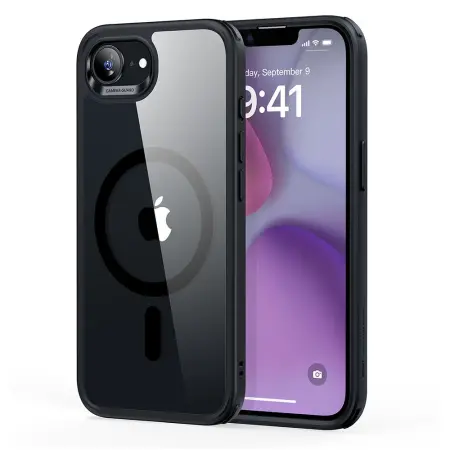 Case Esr Classic Hybrid Halolock Magsafe for Apple iPhone 16e 17e Clear Black