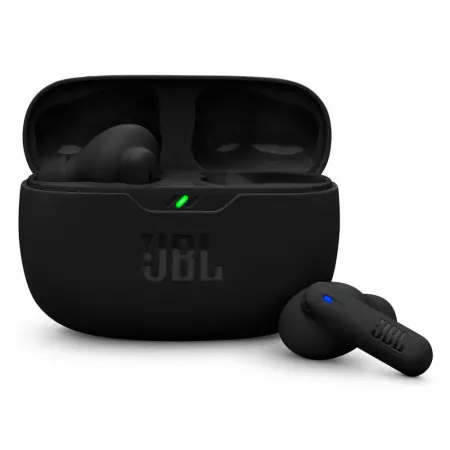 Wireless Hands Free JBL Wave Beam 2 Buds with Pure Bass ANC up to 40 Hours Operation Time IP54 and Charging Case Black