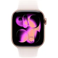 Apple Watch Series 11 (2025) Aluminum 46mm GPS NFC IP6X  Aluminum Case Rose Gold with Sport Band Light Blush