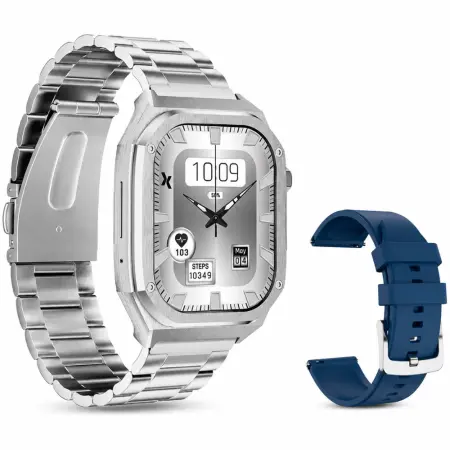 Smartwatch Maxcom FW65 Iron S 1.95” Amoled IP68 400mAh with Extra Strap Silver