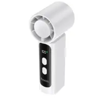 Hoco HX601 Portable Handheld Mini Powerful Fan 3000mAh 3 Airflow Speeds 20000Rpm Max White