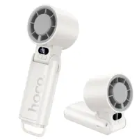 Hoco HX603 Portable Handheld Mini Foldable Fan 3600mAh 3 Airflow Speeds 8500Rpm Max White