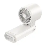 Hoco HX603 Portable Handheld Mini Foldable Fan 3600mAh 3 Airflow Speeds 8500Rpm Max White
