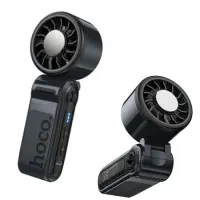 Hoco HX604 Ice Pack Portable Handheld Fan 3000mAh 10000 Rpm Max with Thermoelectric Cooling Panel Black