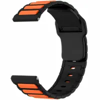 Watchband Hoco WH27 Flexible Series Silicon Strap for Samsung Huawei Xiaomi Vivo OPPO etc 22mm Universal Black-Orange