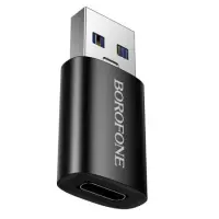 Adapter Borofone BV26B USB-C to USB-A USB3.0 Supports Fast Charging Black