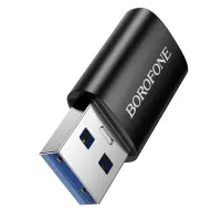 Adapter Borofone BV26B USB-C to USB-A USB3.0 Supports Fast Charging Black