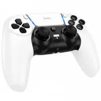 Gamepad Hoco GA32 Dragon RGB 600mAh BT v5.1 Dual Motor Vibration Dual Channel AUX Port and Mute Button Compatible with PS5 White