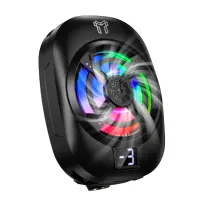 Mobile Phone Cooler Hoco GM76 Blue Diamond for Devices 6.1" up to 7" 3-speed Modes LED Temperature Display and RGB Lighting