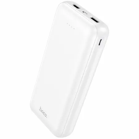 Power Bank Hoco J153A Stability 10W 20000mAh 2xUSB-A 1xUSB-C 1xMicroUSB and LED Battery Status White