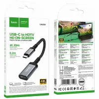 Adapter Hoco UA43A USB-C to HDMI 4K 30Hz Braided Black 20cm
